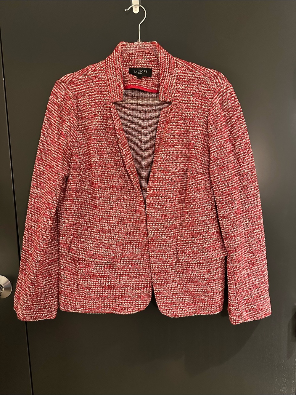 talbots marled knit cardi blazer 14 petite